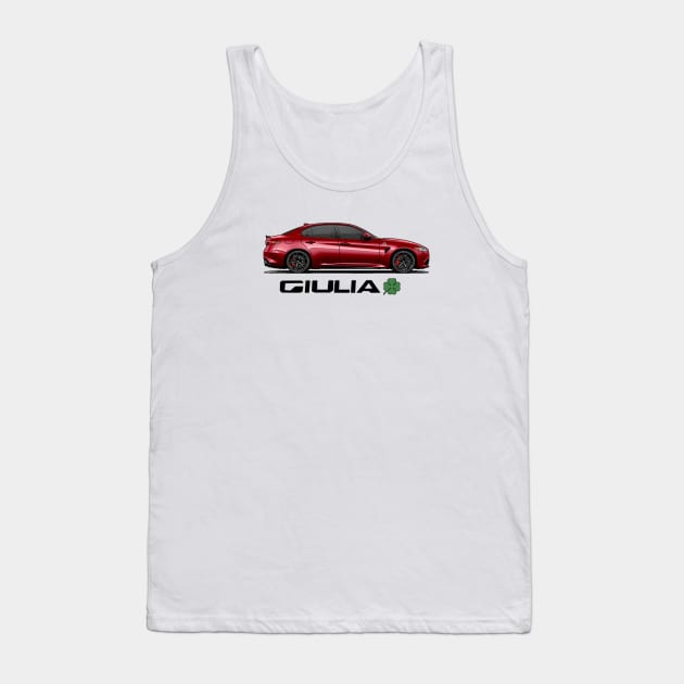 Alfa Romeo Giulia QV Tank Top by Woreth